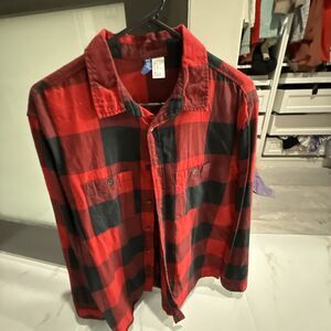H & M Divided Long Sleeve Pearl Flannel M Plaid